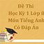 Đề Thi Học Kì 1 Lớp 8 Môn Tiếng Anh Thí Điểm