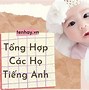 Dịch Tên Tiếng Việt Sang Anh